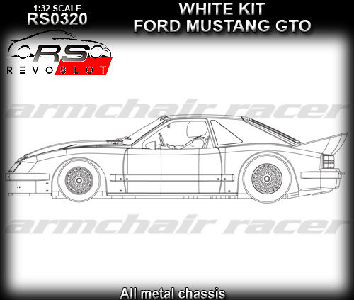REVO SLOT RS0320 - Ford Mustang GTO - white kit
