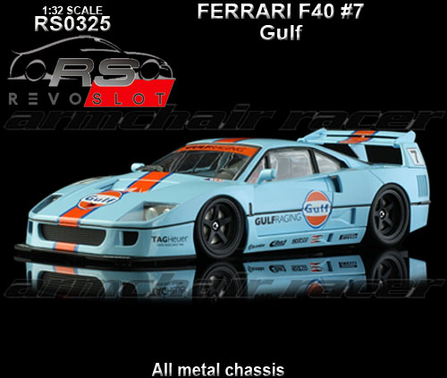 REVO SLOT RS0325 - Ferrari F40 - Gulf #7