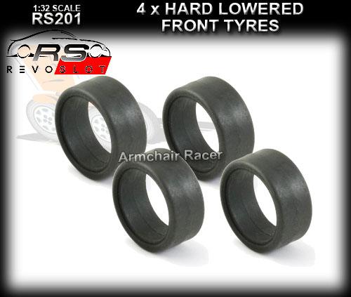 REVO SLOT TYRES RS201 - Hard Lowered Front tyres
