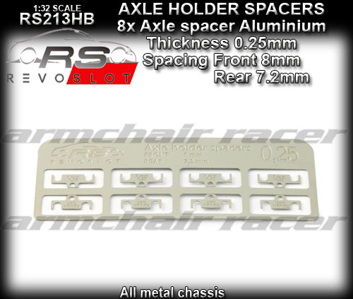 REVO RS213HB - Axle Spacers - Aluminium - Thickness 0.25mm