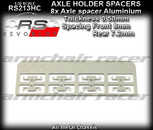 REVO RS213HC - Axle Spacers - Aluminium - Thickness 0.50mm