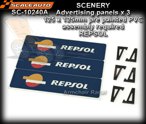 SCALEAUTO SCENERY SC-10240A - Advertising panels x 3 - Repsol