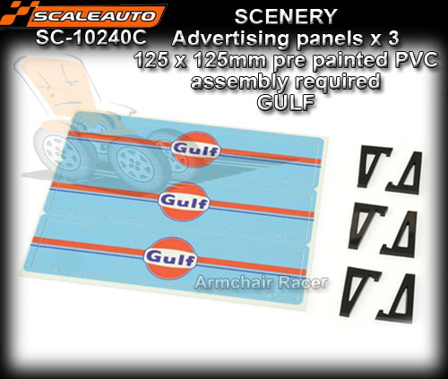 SCALEAUTO SCENERY SC-10240C - Advertising panels x 3 - Gulf