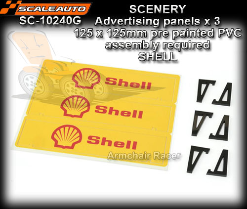 SCALEAUTO SCENERY SC-10240G - Advertising panels x 3 - Shell