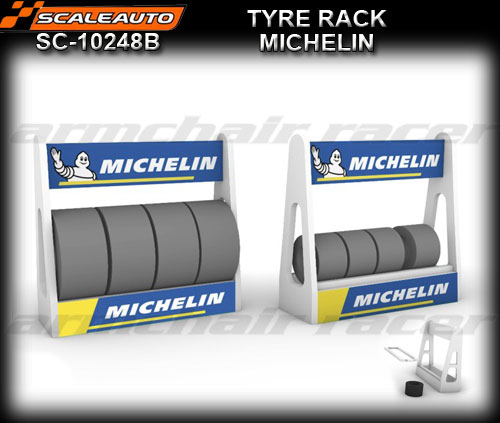 SCALEAUTO SCENERY SC-10248B - Tyre rack x 2 - Michelin