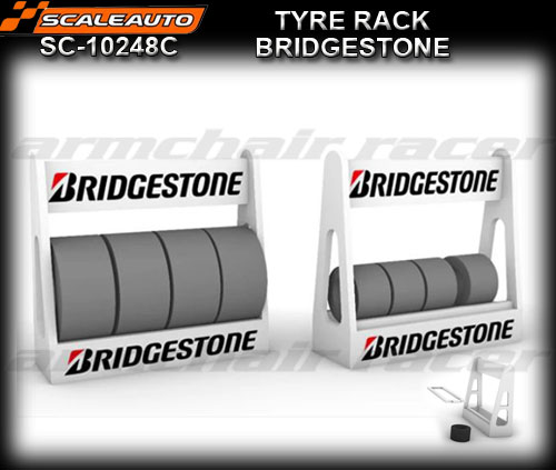 SCALEAUTO SCENERY SC-10248C - Tyre rack x 2 - Bridgestone