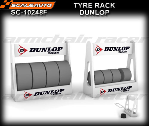 SCALEAUTO SCENERY SC-10248F - Tyre rack x 2 - Dunlop