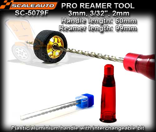 SCALEAUTO REAMER SC5079F Pro Reamer 2mm; 2.38mm (3/32") and 3mm