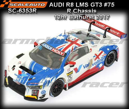 SCALEAUTO SC6353R - Audi R8 LMS GT3 - 12hr Bathurst 2017 #75