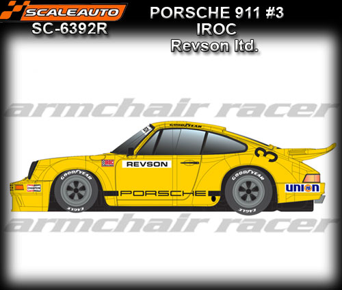 SCALEAUTO SC6392R - Porsche 911 - IROC 911 #3 Revson (300 units)