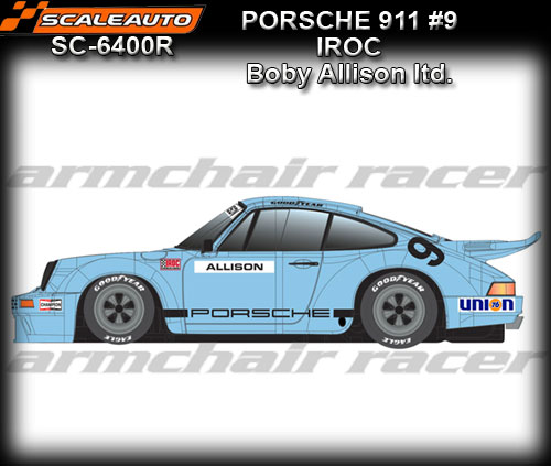 SCALEAUTO SC6400R - Porsche 911 - IROC 911 #9 Boby Allison Ltd