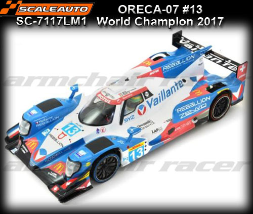 SCALEAUTO 1:24 SC7117 - Oreca 07 LMP - World Champion 2017 #13