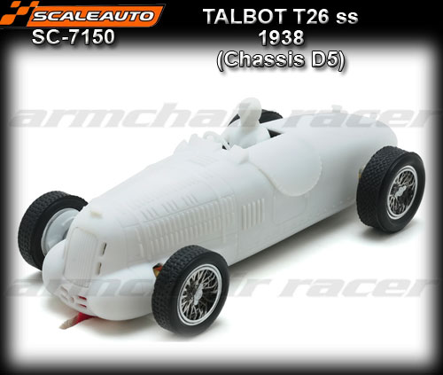 SCALEAUTO 1:24 SC7150 - Classic GP124 1938 Talbot T26 ss