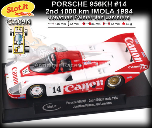 SLOT.IT CA09N - Porsche 956KH - 2nd 1000km Imola 1984 #14 Canon