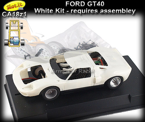 SLOT.IT CA18Z1 - Ford GT40 - white kit - requires assembly