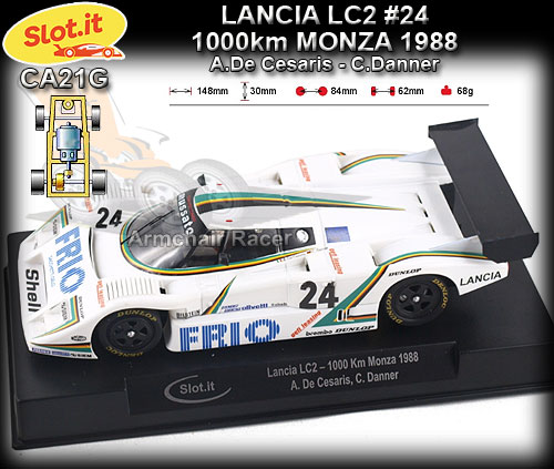 SLOT.IT CA21G - Lancia LC2 -1000km Monza 1988 #24 - FRIO