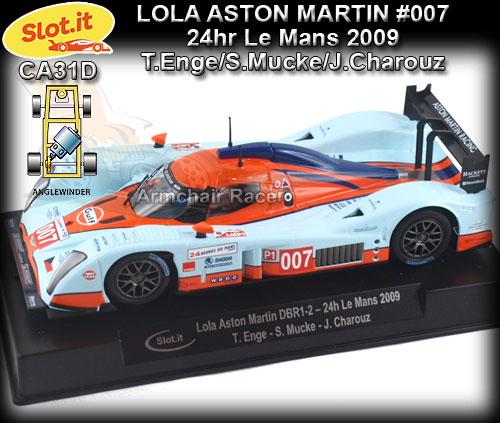 SLOT.IT CA31D - Lola Aston Martin - 24hr Le Mans 2009 #007 Gulf