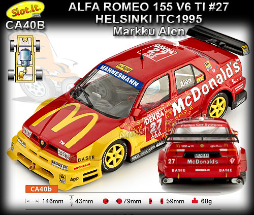 SLOT.IT CA40B - Alfa Romeo 155 V6 TI - Helsinki ITC 1995 #27
