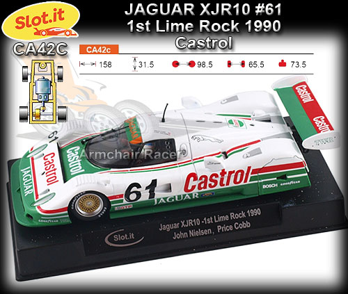 SLOT.IT CA42C - Jaguar XJR10 - winner Lime Rock 1990 #61