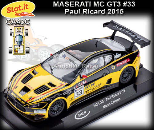 SLOT.IT CA43C - Maserati MC GT3 - 2015 Paul Ricard #33