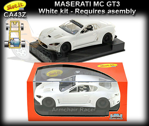 SLOT.IT CA43Z - Maserati MC GT3 - white kit - requires assembly