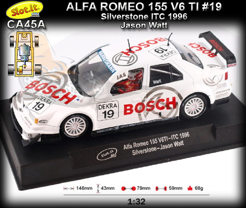 SLOT.IT CA45A - Alfa Romeo 155 V6 TI - Silverstone ITC 1996 #19