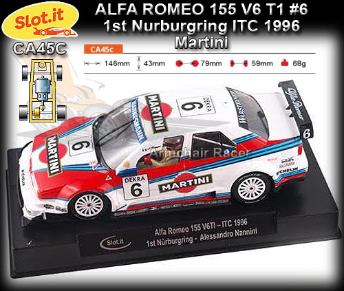 SLOT.IT CA45C - Alfa Romeo 155 V6 TI - 1st Nurburgring ITC 1996