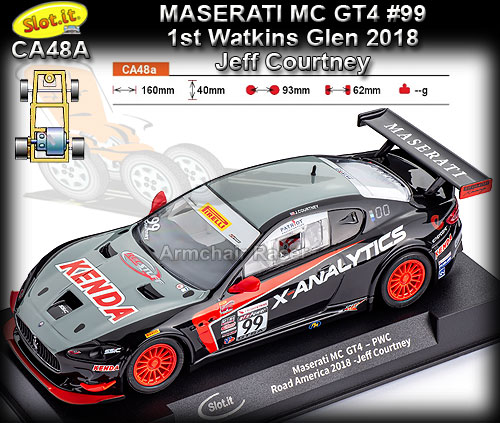 SLOT.IT CA48A - Maserati MC GT4 - winner Watkins Glen 2018 #99