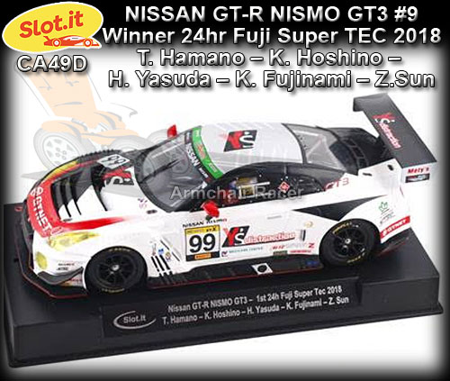 SLOT.IT CA49D - Nissan GT-R Nismo GT3 - 24hr Fuji Super Tec 2018