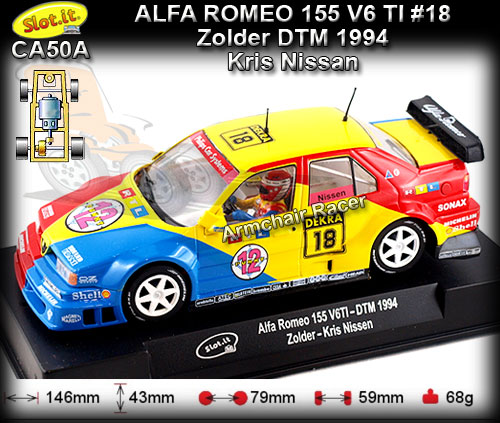 SLOT.IT CA50A - Alfa Romeo 155 V6 TI - Zolder DTM 1994 #18