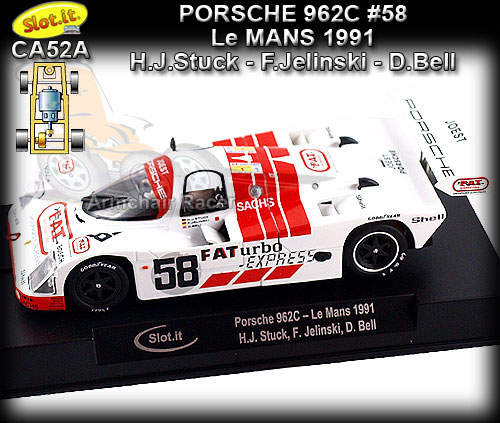 SLOT.IT CA52A - Porsche 962C - 24hr Le Mans 1991 #58 - FAT
