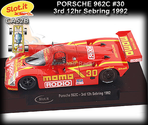 SLOT.IT CA52B - Porsche 962C - 3rd 12hr Sebring1992 #30 - Momo