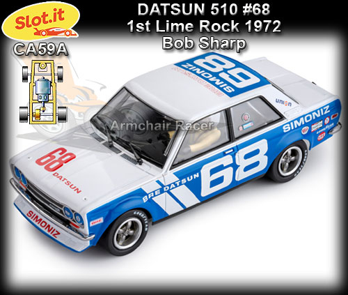 SLOT.IT CA59A - Datsun 510 - winner Lime Rock 1972 #68