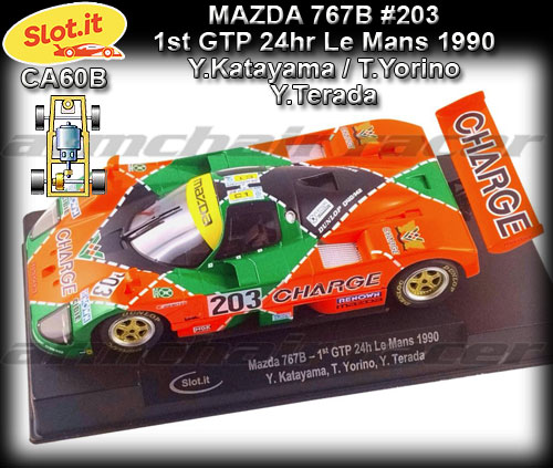 SLOT.IT CA60B - Mazda 767B - 1st GTP 24hr Le Mans 1990 #203