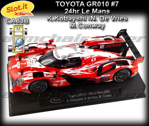 SLOT.IT CA63B - Toyota GR010 - 24hr Le Mans 2025 #7