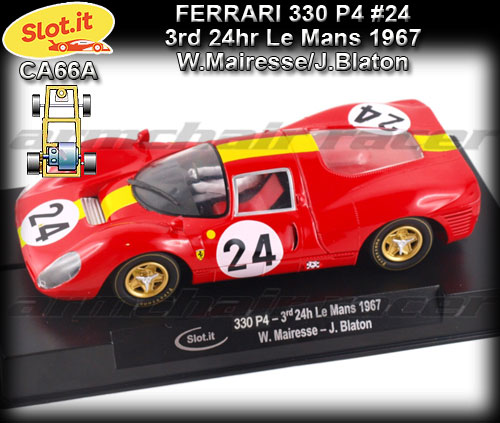 SLOT.IT CA66A - Ferrari 330 P4 - 3rd 24hr Le Mans 1967 #24