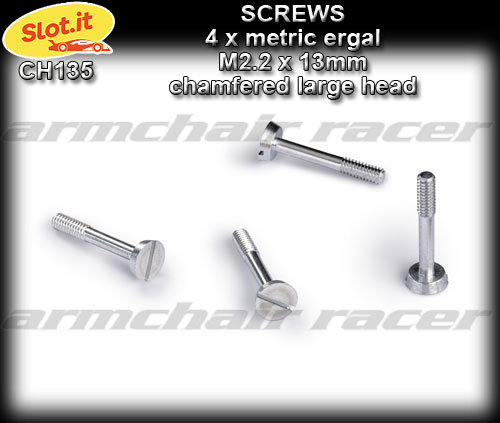 SLOT.IT SCREWS CH135 - Metric Ergal Screws M2.2 x 13mm - large