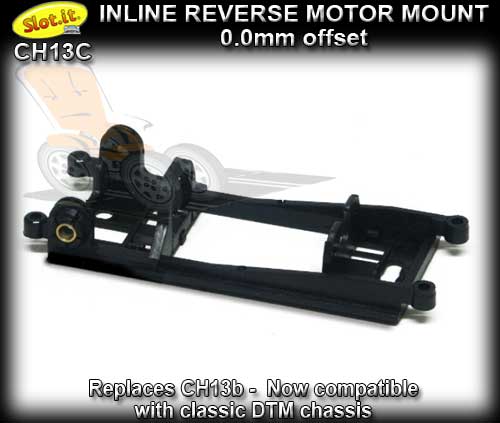SLOT.IT MOTOR MOUNT CH13C - Inline Reverse - 0.0mm Offset