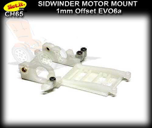 SLOT.IT MOTOR MOUNT CH65 - Sidewinder -1.0 mm offset EVO6