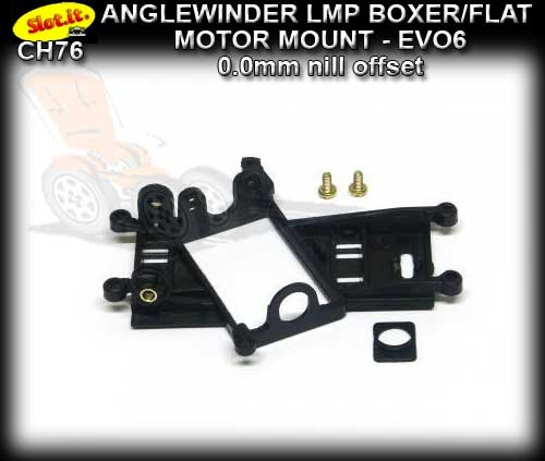 SLOT.IT MOTOR MOUNT CH76 - Anglewinder LMP - 0.0mm offset EVO6