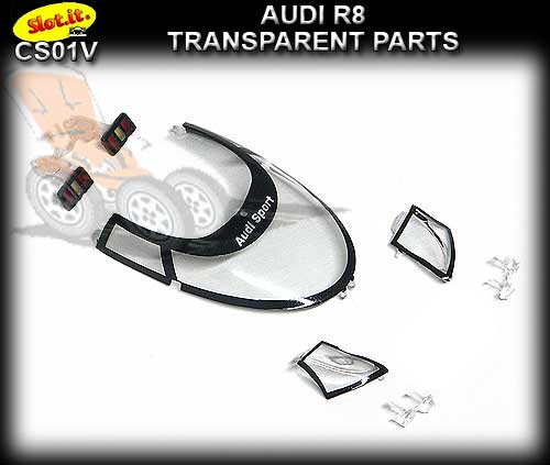 SLOT.IT BODY PARTS CS01V - Audi R8C transparent parts