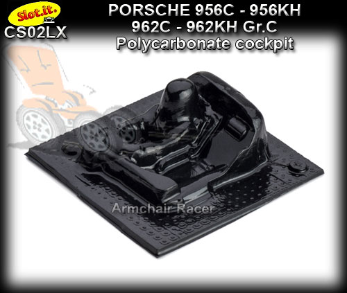 SLOT.IT BODY PART CS02LX - Porsche 956/962 Polycarbonate cockpit