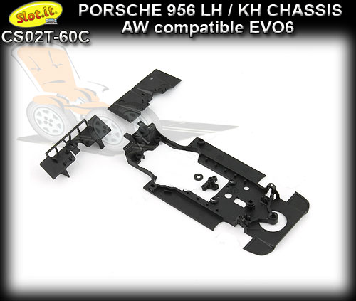 SLOT.IT CHASSIS CS02T-60C - Porsche 956LH & KH EVO6 Chassis