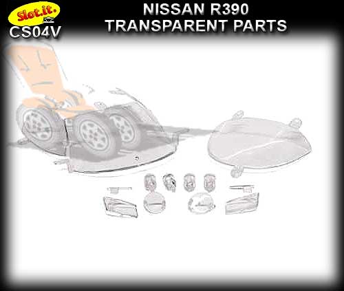 SLOT.IT BODY PARTS CS04V - NISSAN R390 Transparent Parts