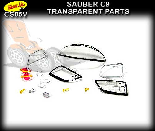 SLOT.IT BODY PARTS CS05V - SAUBER C9 Transparent Parts