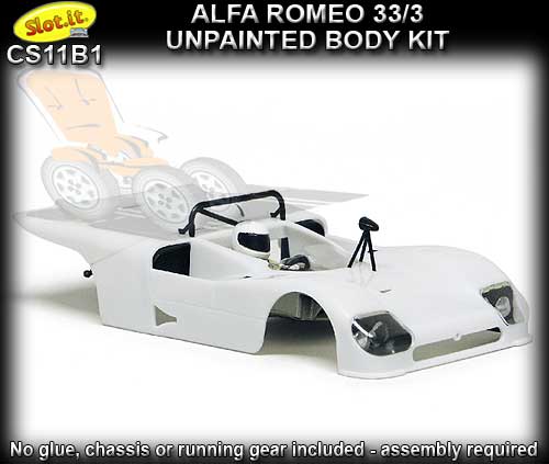 SLOT.IT BODY KIT CS11B1 - Unpainted Body Kit - Alfa Romeo 33/3