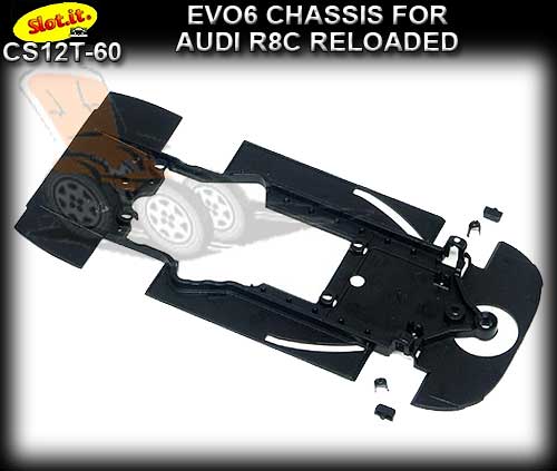 SLOT.IT CHASSIS CS12T-60 - Audi R8C Reloaded chassis EVO-6