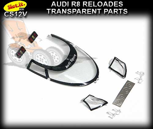 SLOT.IT BODY PARTS CS12V - Audi R8C reloaded Transparent Parts