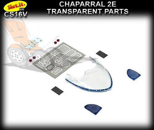 SLOT.IT BODY PARTS CS16V - Chaparral 2E Transparent Parts