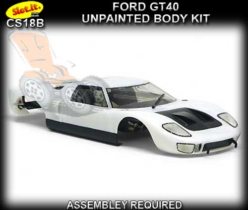 SLOT.IT BODY KIT CS18B - Unpainted Body Kit - Ford GT40